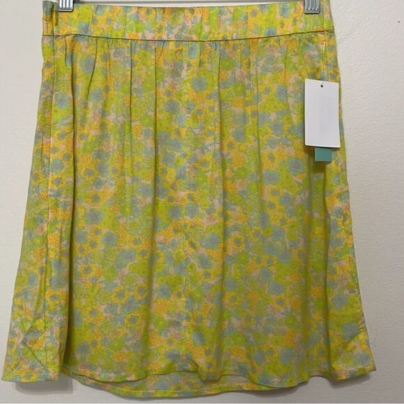 Abound Floral Cotton Lined A-line Mini Skirt M NWT - Picture 6 of 6